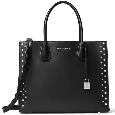 michael michael kors mercer stud grommet large convertible tote